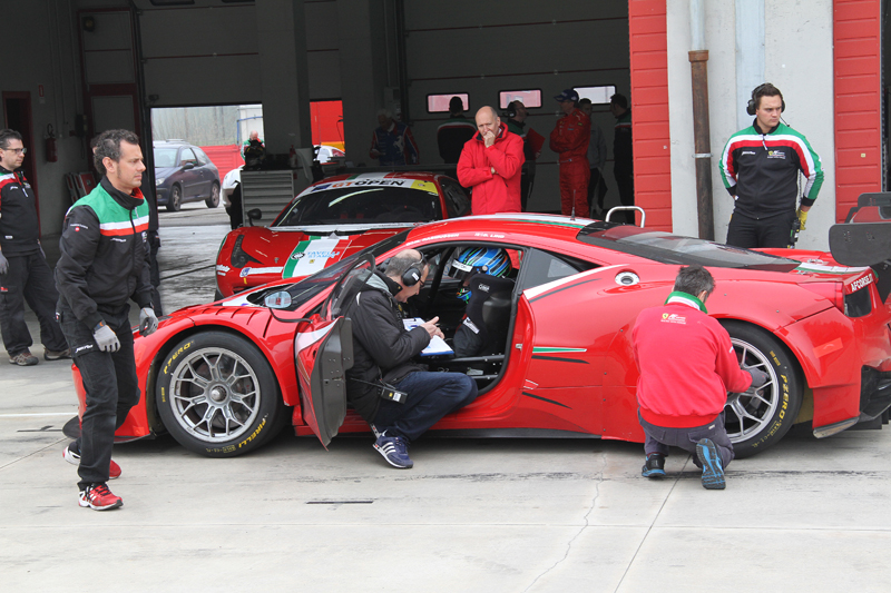 Dennis Lind i Ferrari 458 Italia GT3 ved en test på Imola i marts måned
(Foto: Jan Kaiser)